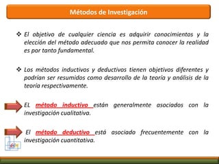 La Justificación de la InvestigaciónGCMJustificación de carácter MetodologicoLa motivación hace alusión al uso de metodologías y técnicas específicas (instrumentos, como encuestas o formularios; modelos matemáticos) que han de servir de aportes para el estudio de problemas similares al investigado, y a su aplicación posterior por otros investigadores.