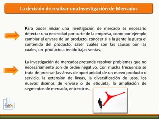Especificaciones de las necesidades de información