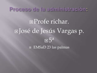  Profe   richar.
 José de Jesús Vargas p.

             5ª
        EMSaD 23 las palmas
 