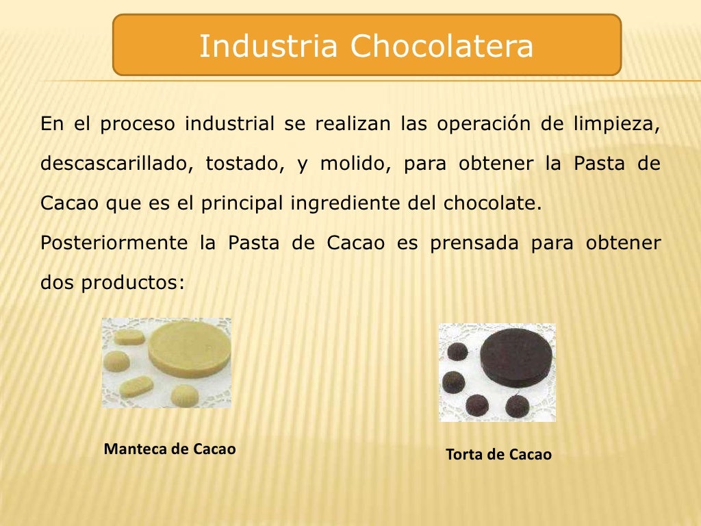 Proceso del chocolate