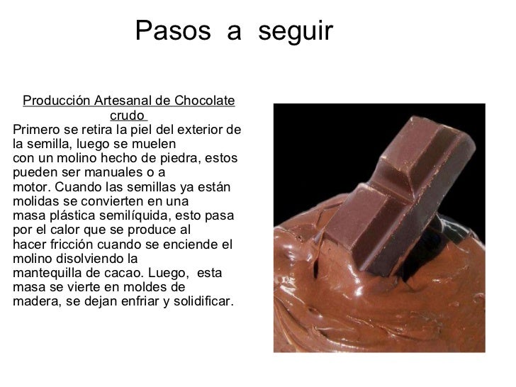 Proceso del chocolate
