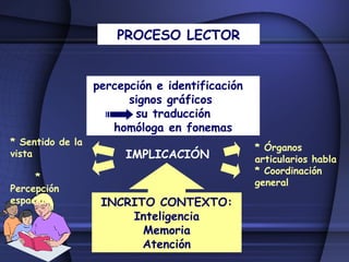 Proceso de lectura y escritura | PPT