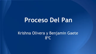Proceso Del Pan
Krishna Olivera y Benjamin Gaete
8ºC
 