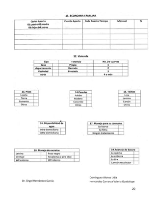 20 
Dr. Ángel Hernández García 
Domínguez Alonso Lidia 
Hernández Carranza Valeria Guadalupe  
