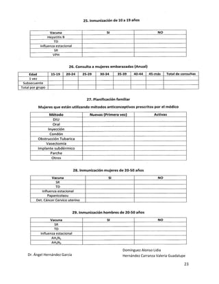 23 
Domínguez Alonso Lidia 
Hernández Carranza Valeria Guadalupe 
Dr. Ángel Hernández García 
 