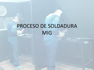 PROCESO DE SOLDADURA
MIG
ING. LUIS MIGUEL POSADA 1
 