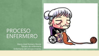 PROCESO
ENFERMERO
María José Romero Muriel.
Tercero de enfermería.
Enfermería del envejecimiento.
 