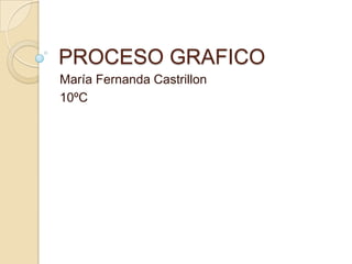 PROCESO GRAFICO
María Fernanda Castrillon
10ºC
 