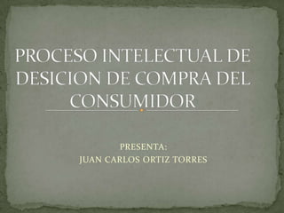 PRESENTA:
JUAN CARLOS ORTIZ TORRES
 