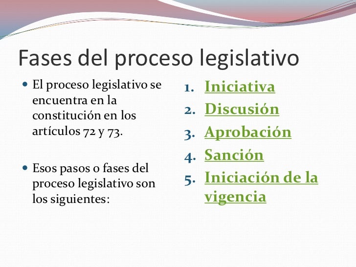 Proceso legislativo