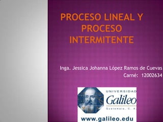 Inga. Jessica Johanna López Ramos de Cuevas
                            Carné: 12002634
 