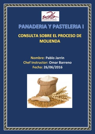 Nombre: Pablo Jarrin
Chef Instructor: Omar Barreno
Fecha: 26/06/2016
 