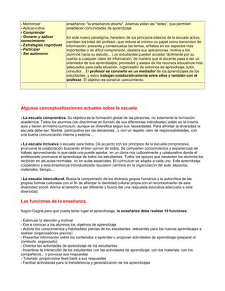 Proceso para la enseñanza y el aprendizaje | DOCX