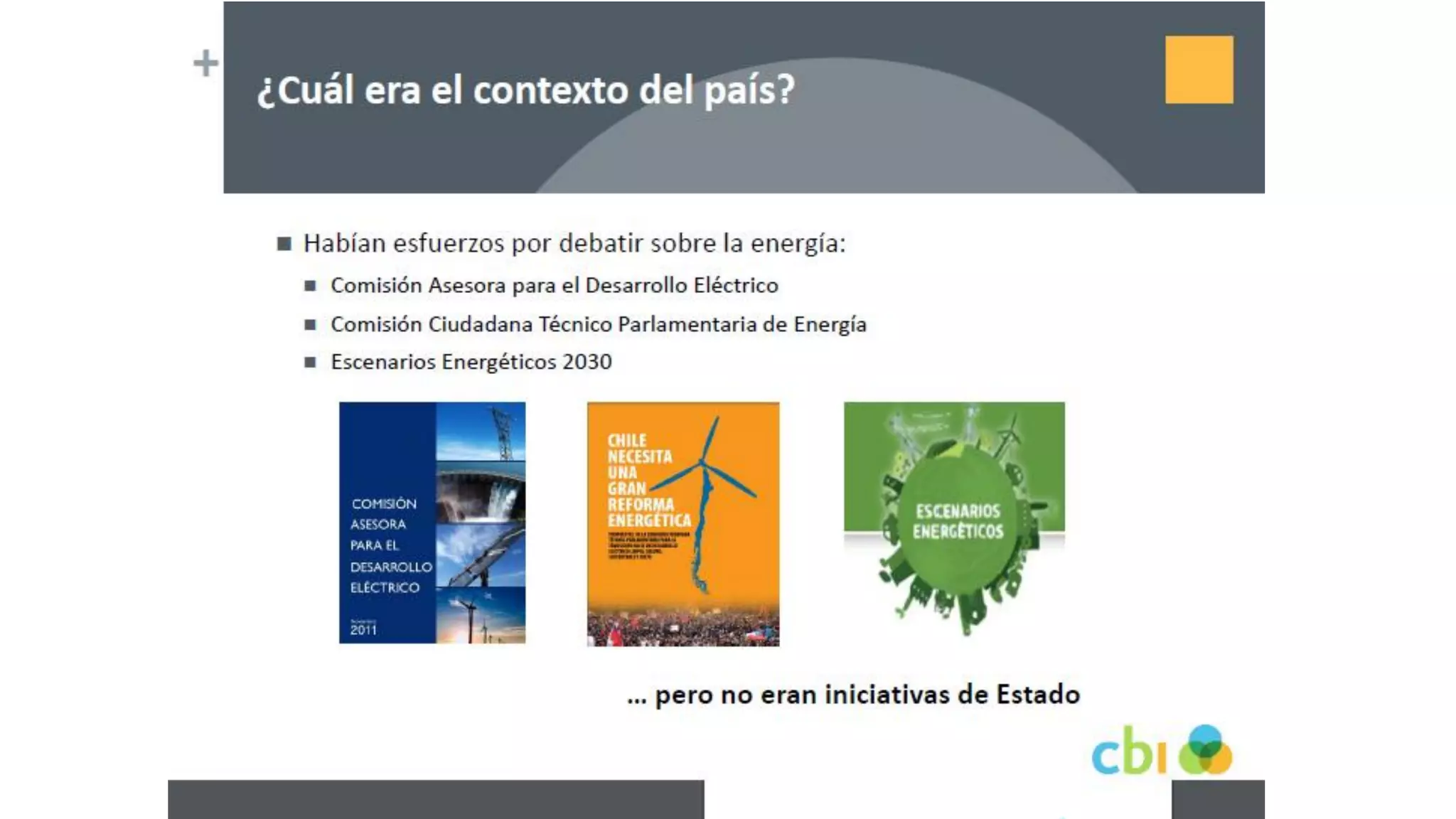 Proceso participativo para una vision energia 2050 chile