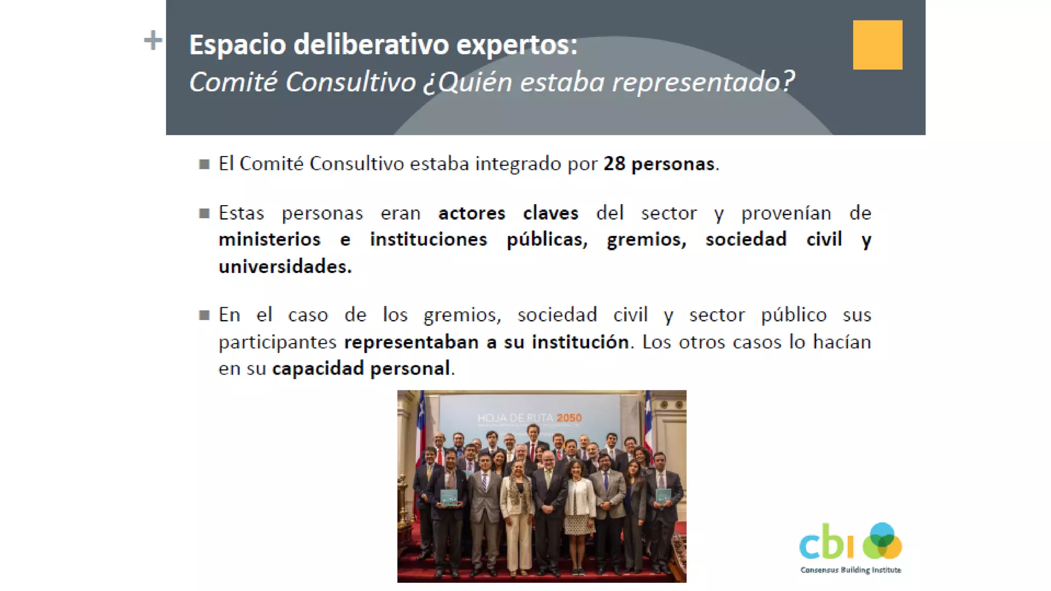 Proceso participativo para una vision energia 2050 chile