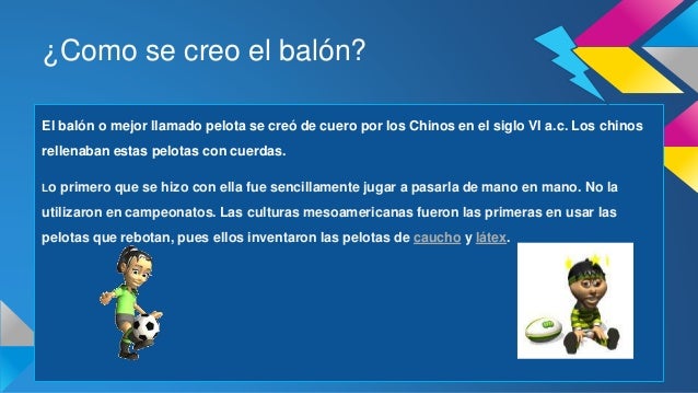 Proceso productivo de el balón