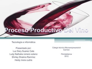 Proceso productivo del vino (1) Slide 1