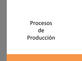 Procesos
de
Producción
 