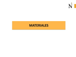 MATERIALES
 