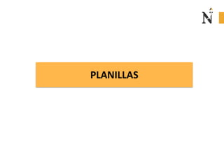 PLANILLAS
 