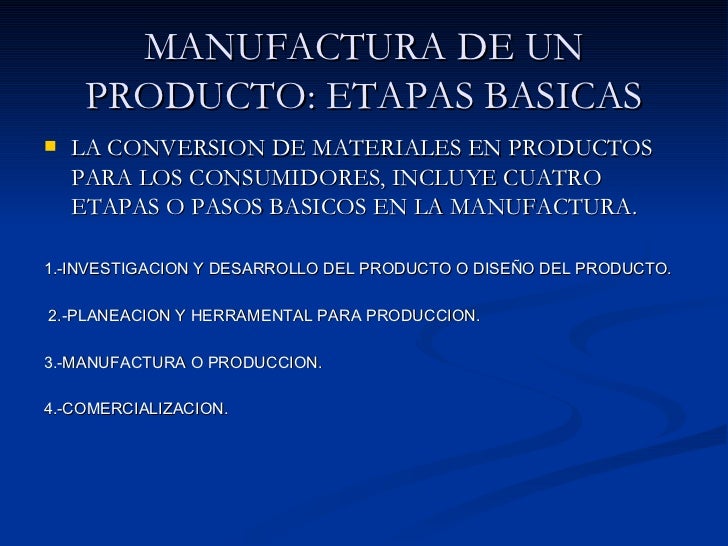 Procesos De Manufactura Procesos De Manufactura