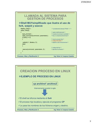 Procesos Hilos y Planificación | PDF