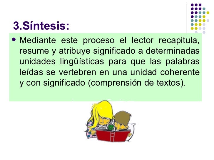 Procesos Psicológicos de Comprension Lectora Analisis y Sintesis