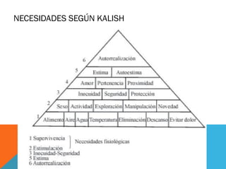 NECESIDADES SEGÚN KALISH
 