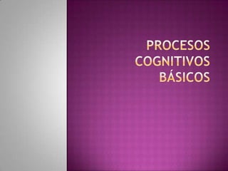 Procesos Cognitivosbásicos 