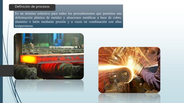 Procesos de conformado de materiales metalicos | PPTX