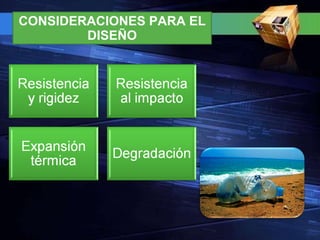 CONSIDERACIONES PARA EL DISEÑO 