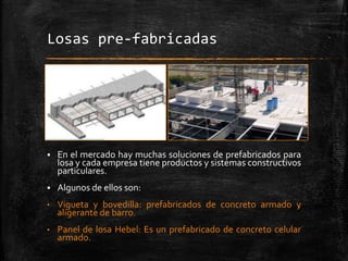 Procesos de construcción losas | PPTX