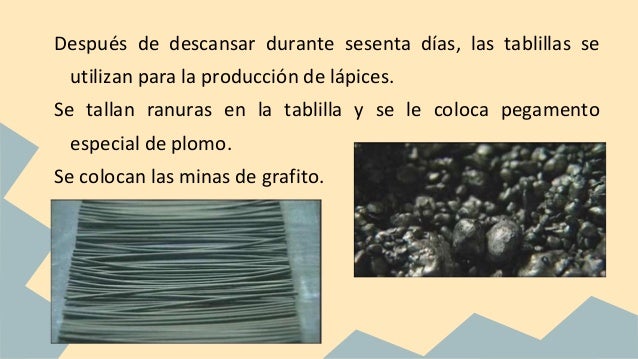 Procesos de elaboración del lápiz