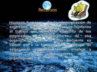 Recursos
 