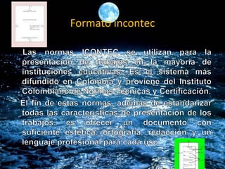 Formato incontec
 