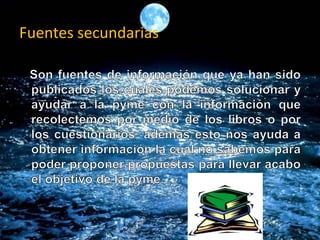 Fuentes secundarias
 
