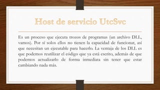 Es un proceso que ejecuta trozos de programas (un archivo DLL,
vamos). Por sí solos ellos no tienen la capacidad de funcionar, así
que necesitan un ejecutable para hacerlo. La ventaja de los DLL es
que podemos reutilizar el código que ya está escrito, además de que
podemos actualizarlo de forma inmediata sin tener que estar
cambiando nada más.
 