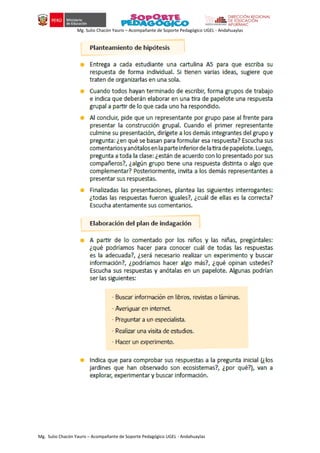 Mg. Sulio Chacón Yauris – Acompañante de Soporte Pedagógico UGEL - Andahuaylas
Mg. Sulio Chacón Yauris – Acompañante de Soporte Pedagógico UGEL - Andahuaylas
 