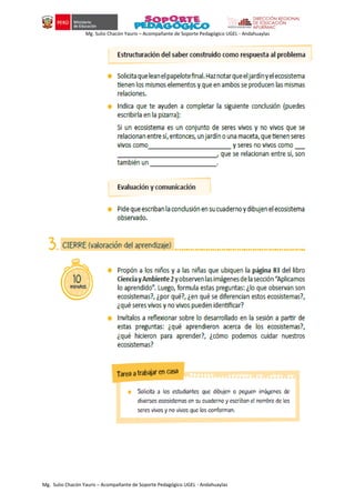 Mg. Sulio Chacón Yauris – Acompañante de Soporte Pedagógico UGEL - Andahuaylas
Mg. Sulio Chacón Yauris – Acompañante de Soporte Pedagógico UGEL - Andahuaylas
 