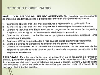 DERECHO DISCIPLINARIO
 