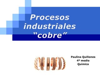 Paulina Quiñones
          4º medio
LOG       Química

O
 