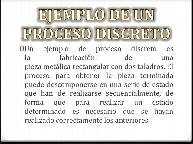 Procesos industriales discret