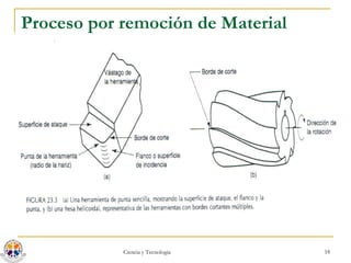 Proceso por remoción de Material 