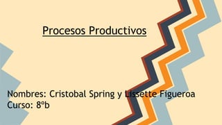 Procesos Productivos
Nombres: Cristobal Spring y Lissette Figueroa
Curso: 8ºb
 