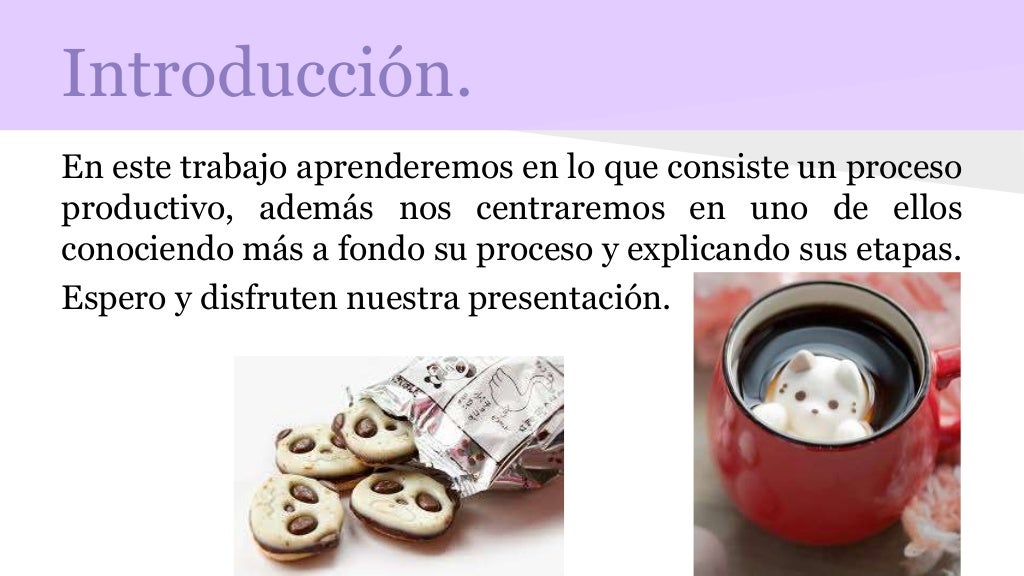 Proceso productivo del chocolate