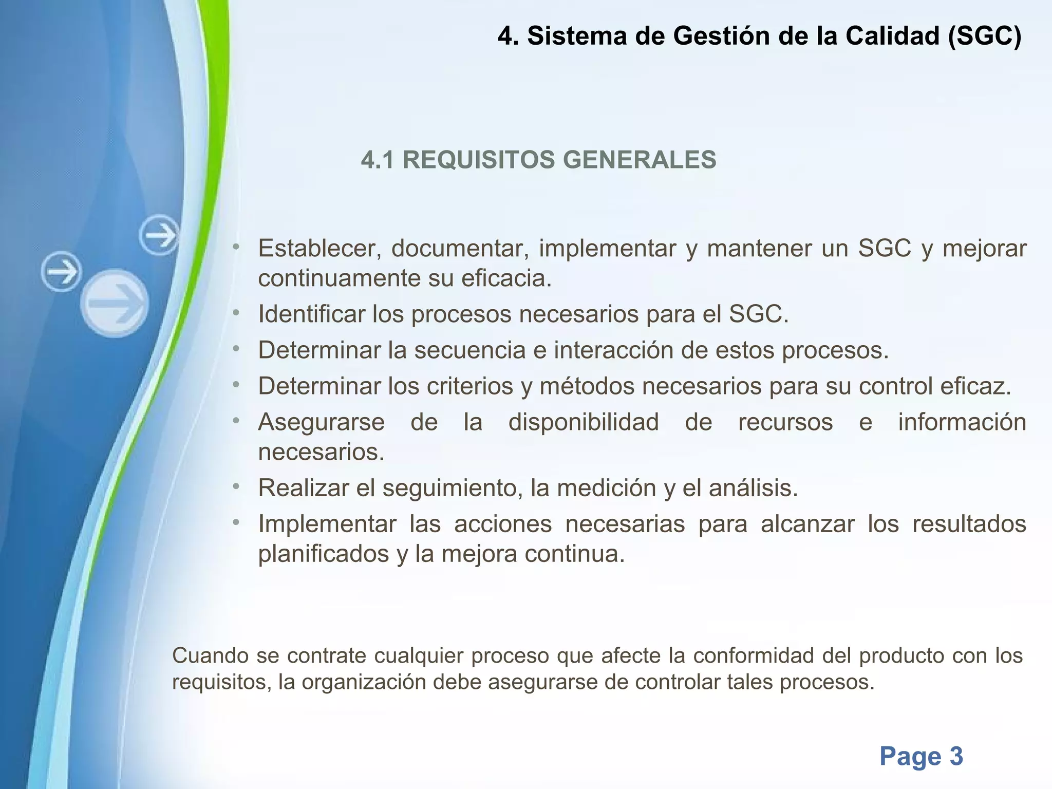 Procesos tipicos de la gestion de calidad | PPT