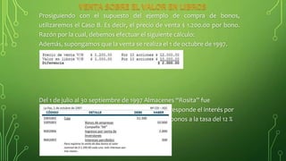 Proceso y registro de la venta de bonos | PPTX