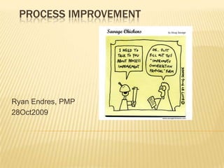 Process Improvement Ryan Endres, PMP 28Oct2009 