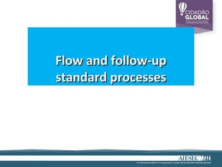 Flow and follow-up
standard processes
 