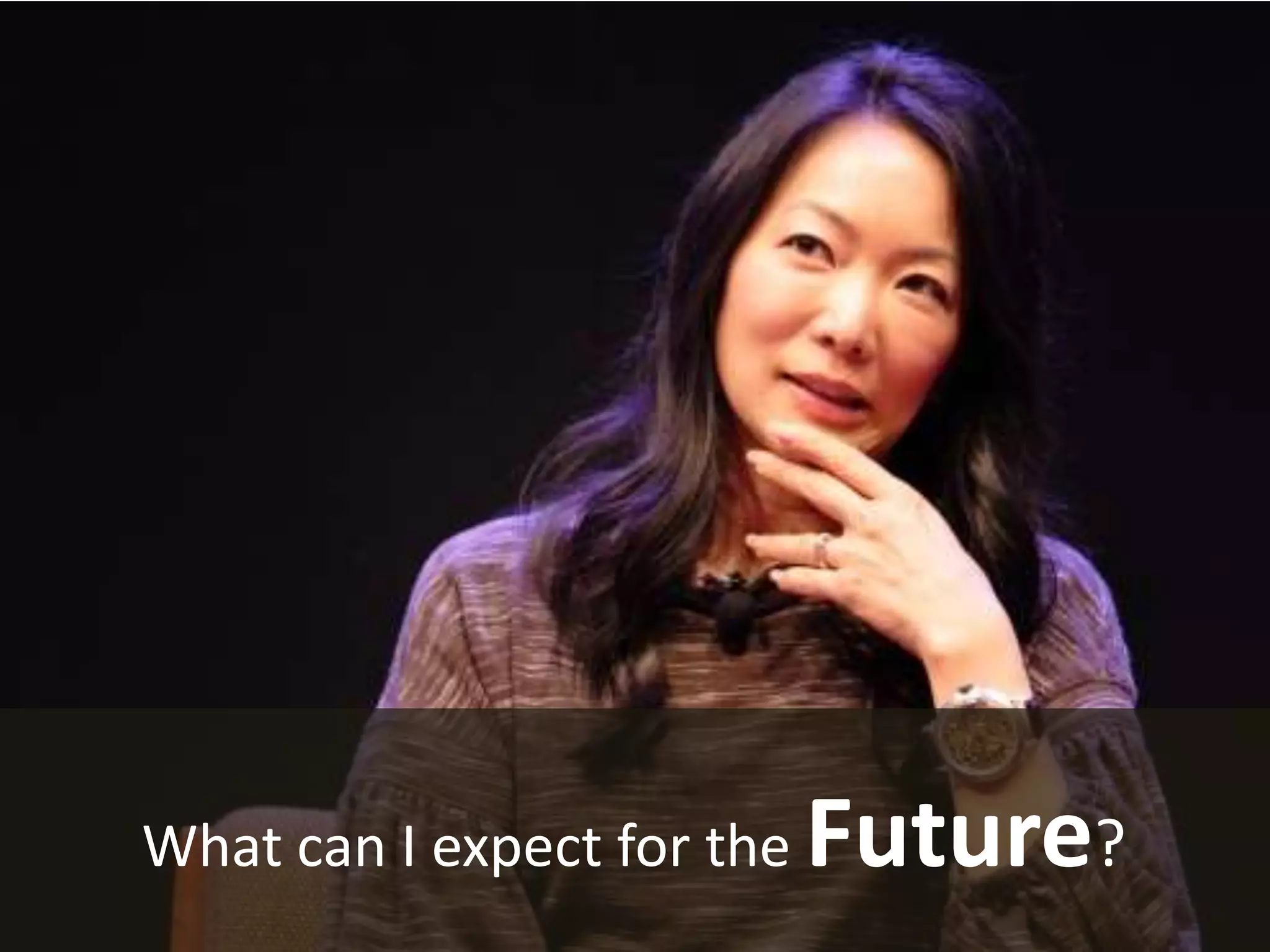 What can I expect for the Future?
 